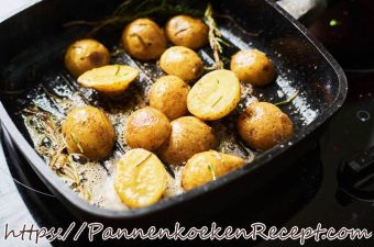 Nieuwe aardappelen bakken
