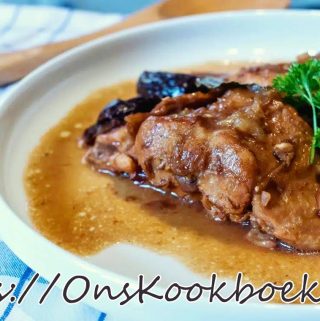 Vlaams stoofgerecht met konijn, bier en pruimen volgens Piet Huysentruyt