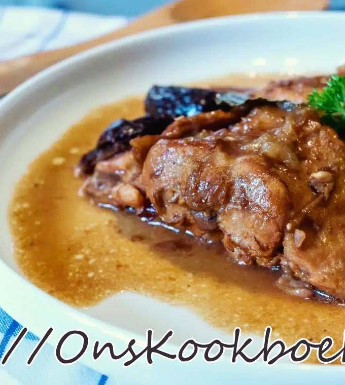 Vlaams stoofgerecht met konijn, bier en pruimen volgens Piet Huysentruyt